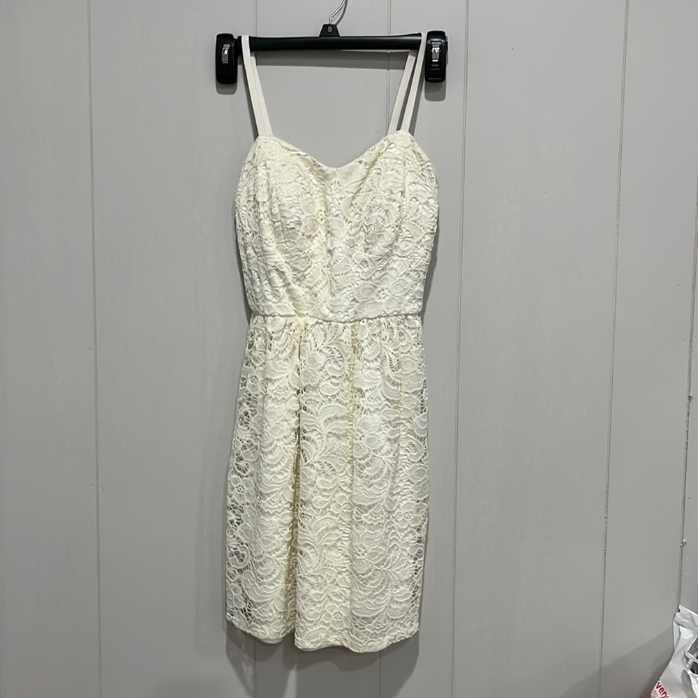 As U Wish Dress. Lace with pinning